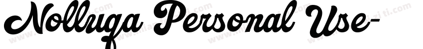 Nolluqa Personal Use字体转换